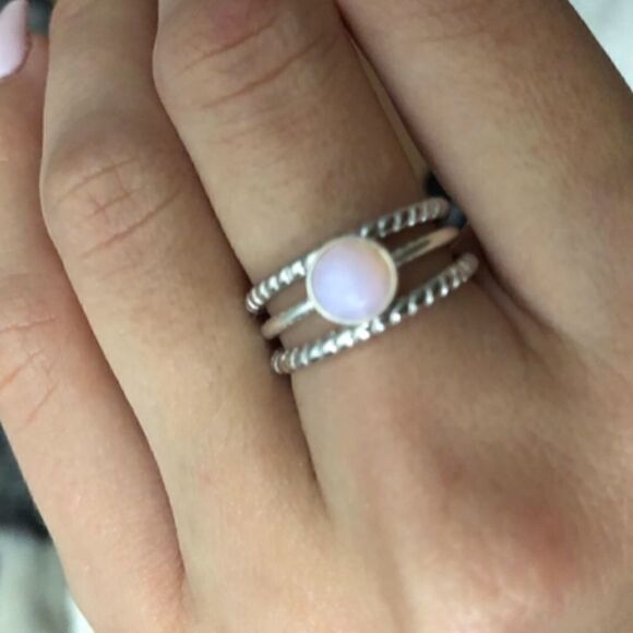 925 Sterling Silver Thin Twisted Stackable Ring Simple Silver Band Ring - Picture 5 of 10